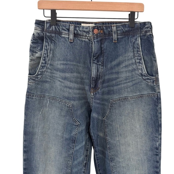 Anthropologie Pilcro Wide Leg Dark Wash Jeans Size 27 - Picture 3 of 11